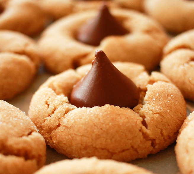 Peanut Butter Blossom Cookies